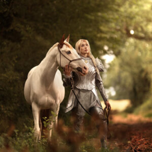 Cosplay Galadriel version armure